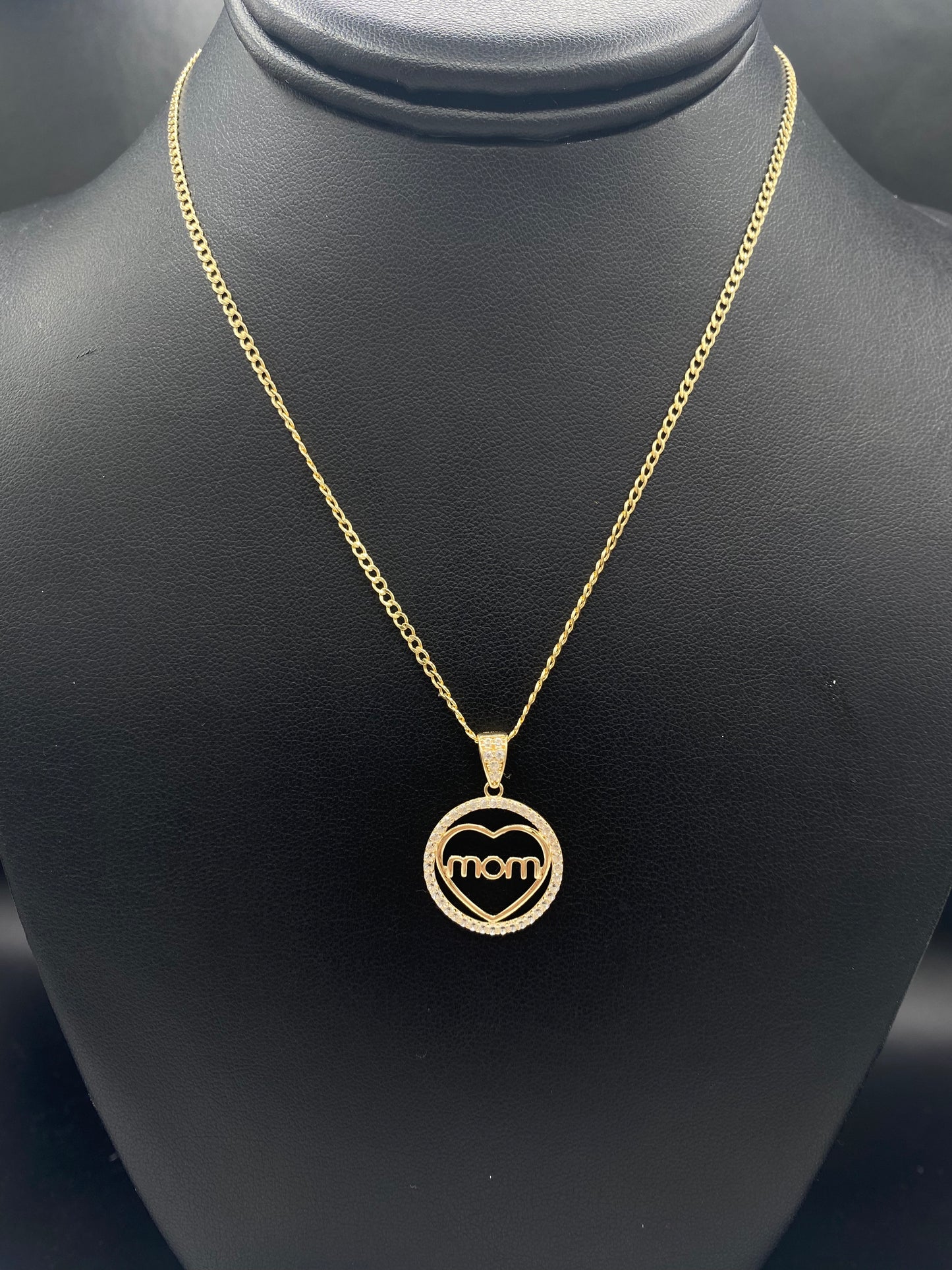 14k cuban chain and Pendant