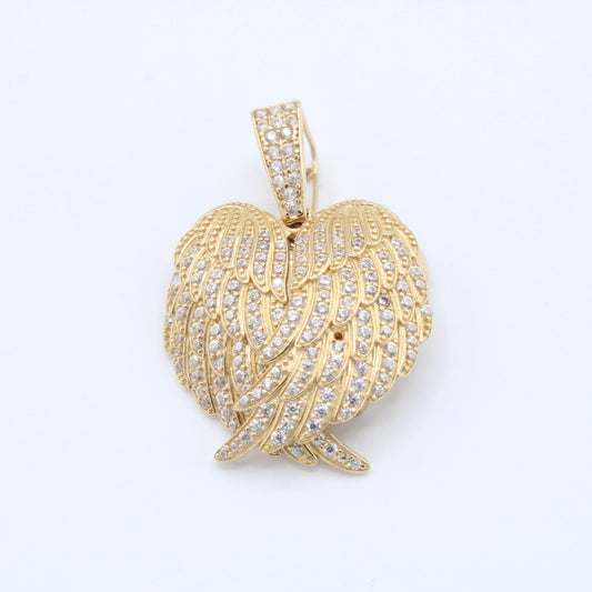 "NEW" 14K Heart Pendant CZ