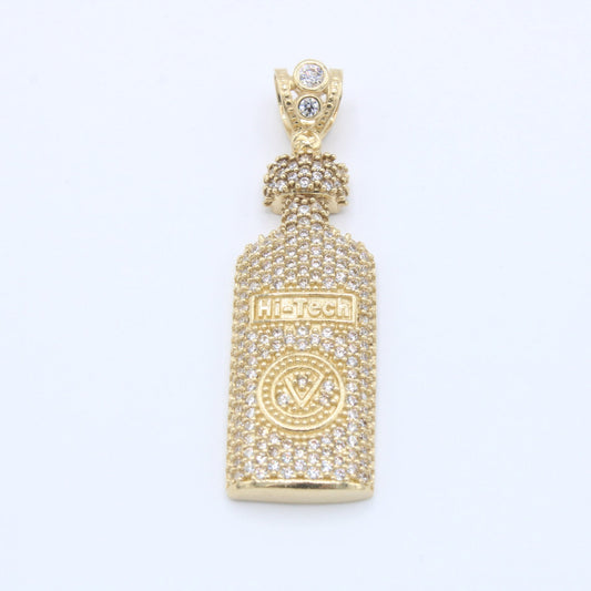 "NEW" 14K Botella CZ Pendant