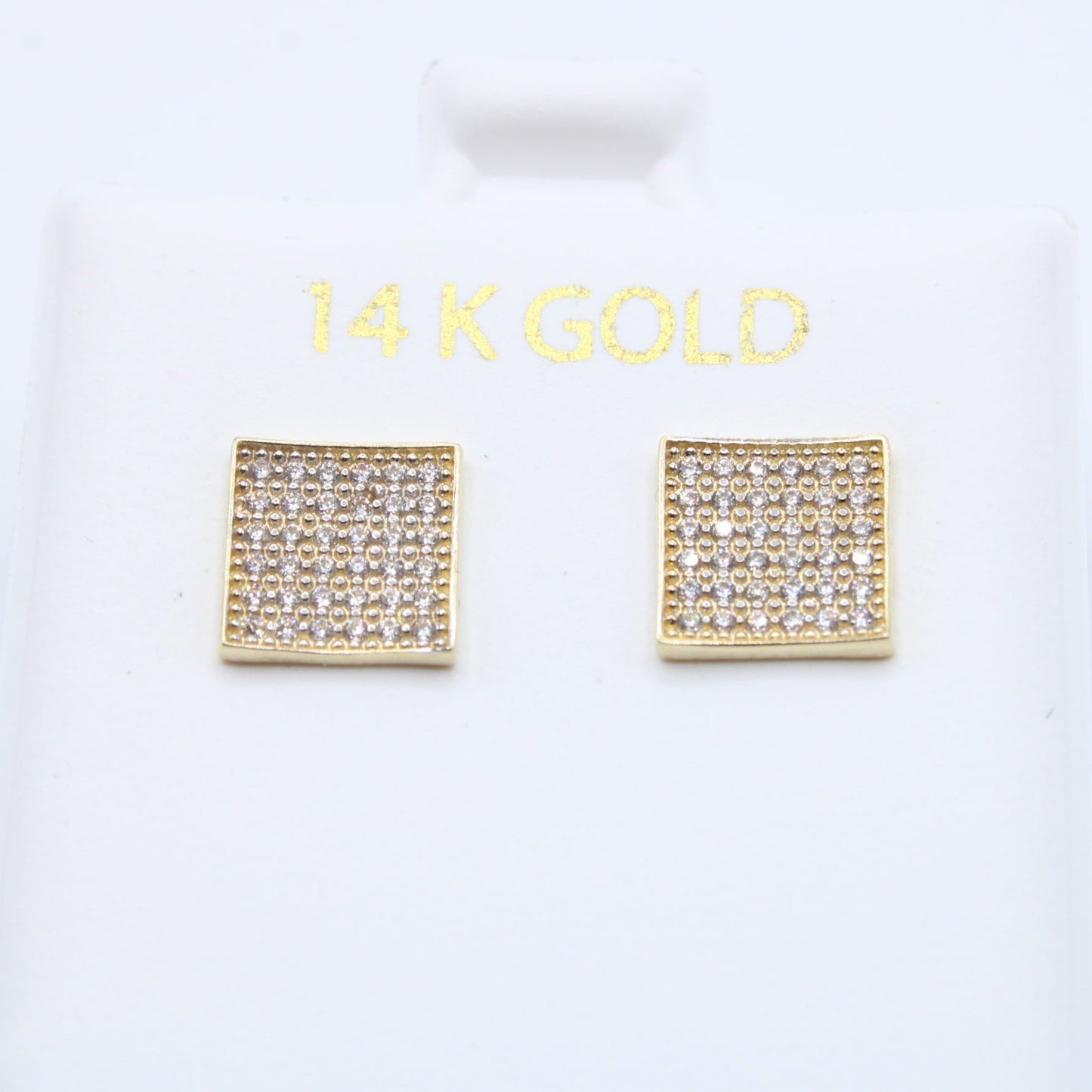 NEW 14K Pantalla Earrings CZ