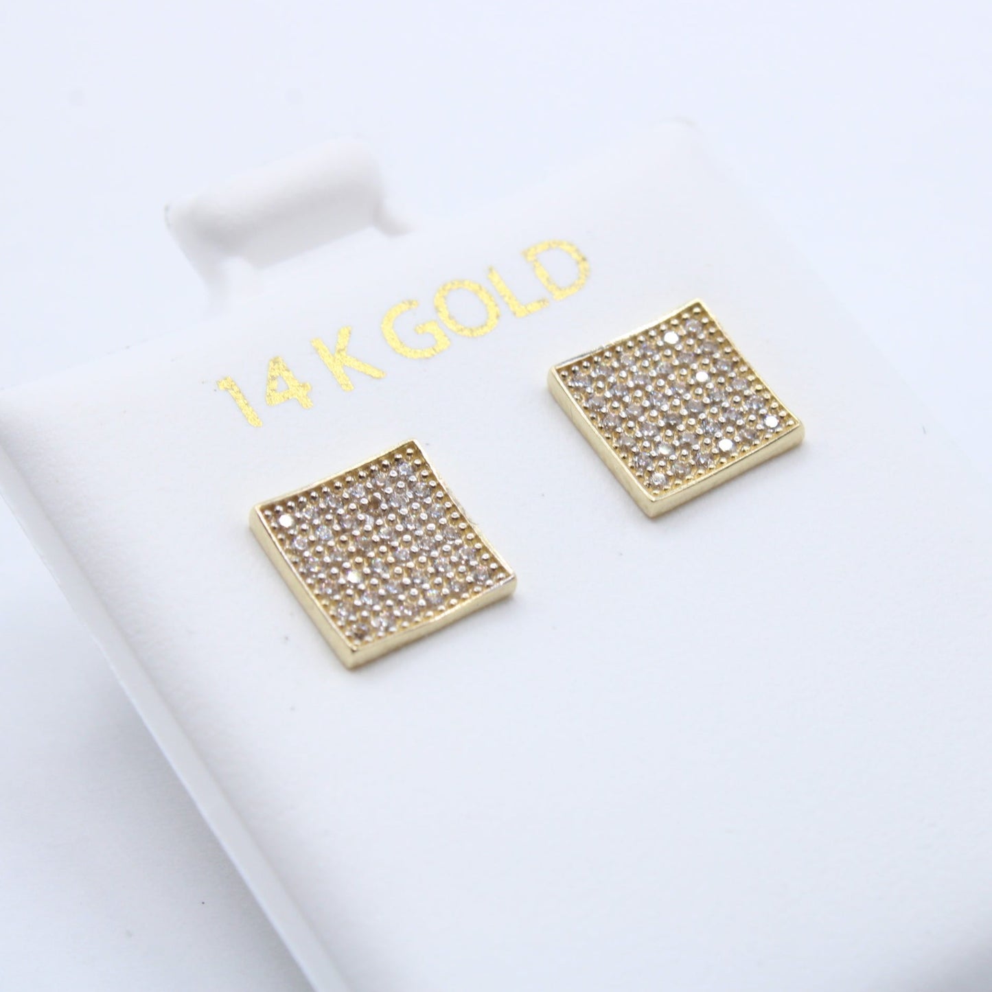 NEW 14K Pantalla Earrings CZ