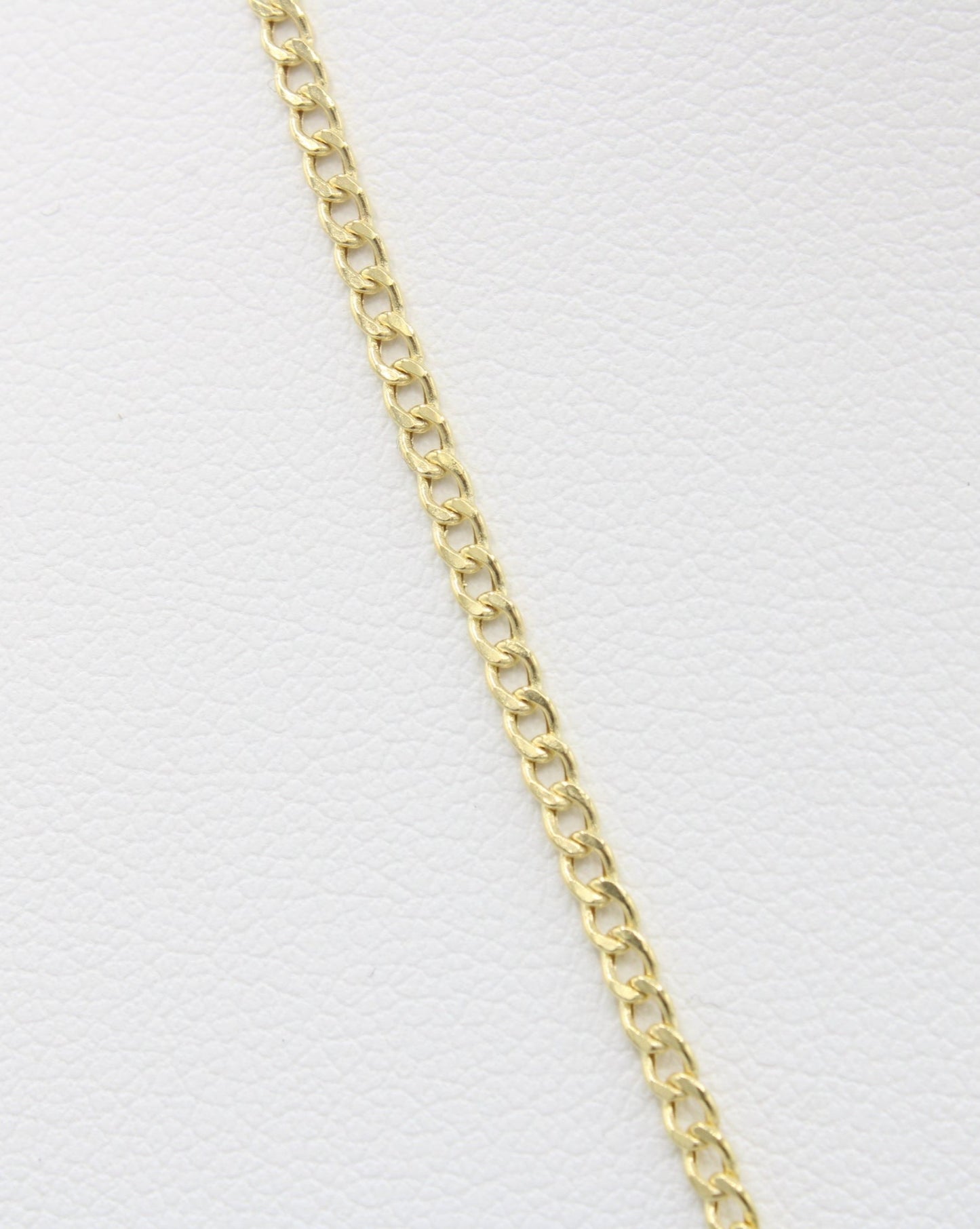 "NEW" 14K Trevol Pendants W- Hollow Cuban Chain.