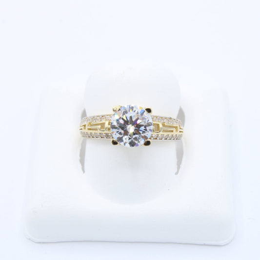 New 14K Cz Engagement Ring PP Stone