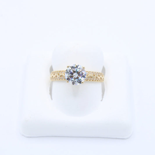 New 14K Cz Engagement Ring PP Stone