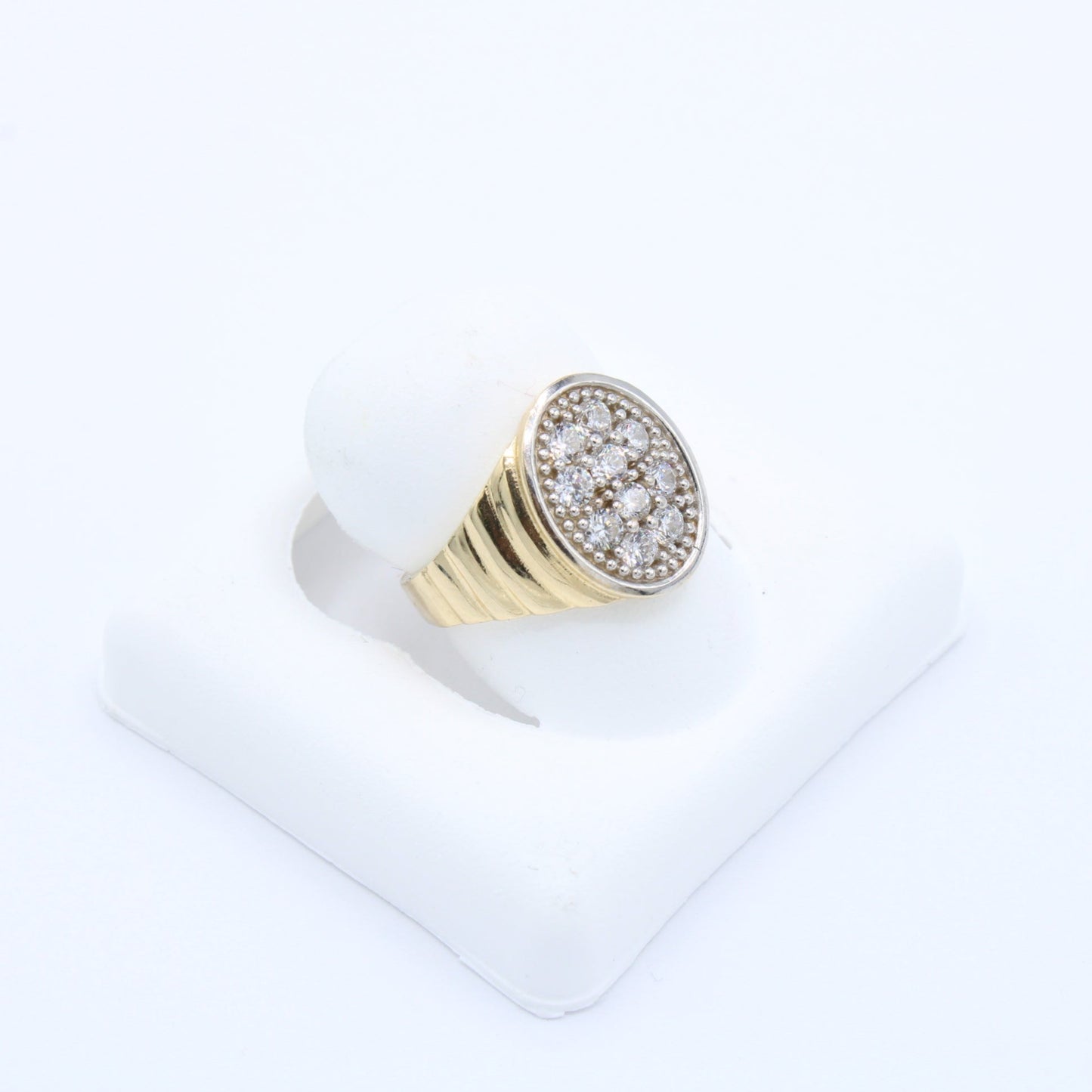 New 14K Cz Ring PP Stone