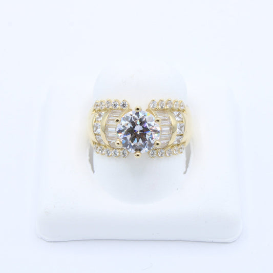 NEW 14K Cz Engagement Ring PP Stone